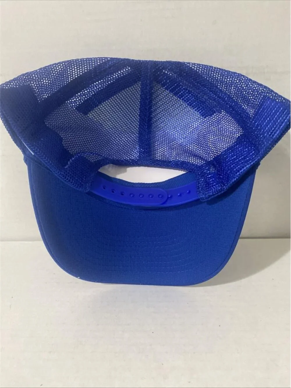 Retro Bringin Home The Dough Foam Trucker Hat Blue White Rope Snapback New 80s